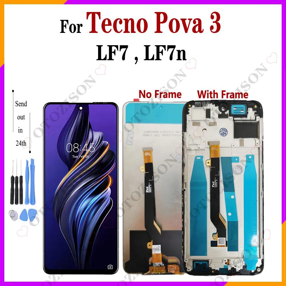 Tecno Pova 3 ÷̿   LCD, LF7 LF7n ũ, ġ Ÿ   ü ǰ, Pova3 LCD , 6.9 ġ